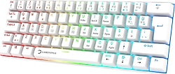 Gamepower Lyra 60M Beyaz RGB TKL Blue Switch Kablolu Mekanik Oyuncu Klavyesi