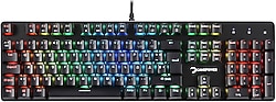 Gamepower Ogre RGB Blue Switch Almanca Kablolu Mekanik Oyuncu Klavyesi