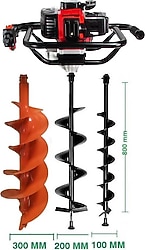 Garden Pro TKDZ-03/52 SET-2 20 cm 2.1 Hp Toprak Burgu Makinesi