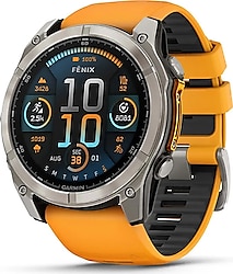 Garmin Fenix 8 51mm Amoled Titanyum Turuncu Akıllı Saat