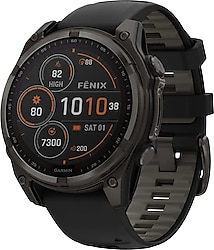 Garmin Fenix 8 51mm Solar Siyah Akıllı Saat