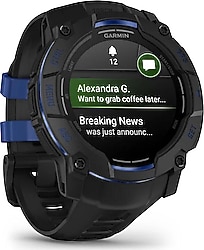 Garmin Instinct 3 50mm Amoled Siyah-Mavi Akıllı Saat
