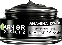 Garnier Aha+Bha Kömür Matlaştırıcı Günlük Nemlendirici Krem 50 ml