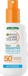 Garnier Ambre Solaire Sensitive Advanced 150 ml 50 Faktör Çocuk Güneş Koruyucu Sprey