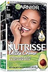 Garnier Nutrisse Ultra Creme 1 Siyah Saç Boyası