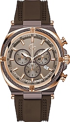 GC IronClass GCZ32004G1MF Silikon Kordon Kahverengi Erkek Kol Saati