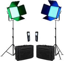 GDX CF-1000R RGB LED 2'li Video Işık Seti
