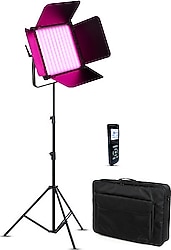 GDX CF-1000R RGB LED Tekli Video Işık Seti
