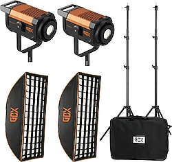 GDX CN-300C II Bi-Color COB Video LED 2'li Işık Seti