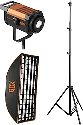 GDX CN-300C II Bi-Color COB Video LED Tekli Işık Seti