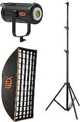 GDX EL-300C II Bi-Color COB Video LED Tekli Işık Seti