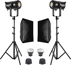 GDX EXC-220C-II Bi-Color LED Gridli 60x90 cm Softbox 2'li Işık Seti