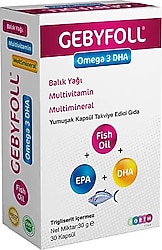 Gebyfoll Omega 3 DHA 30 Kapsül