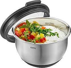 Gefu 12 cm Paslanmaz Çelik Salata Kasesi Kapaklı GF.35025