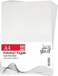 Gen-Of A4 80 gr 250 Yaprak Fotokopi Kağıdı