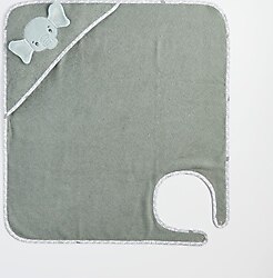 Gezenbebe Hero Karakterli 75x75 cm Elephant Kundak Bebek Havlusu