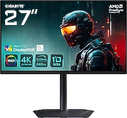 Gigabyte Aorus MO27U2 26.5" 0.03 ms 4K Pivot 240 Hz OLED Oyuncu Monitörü