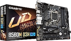 Gigabyte B560M D3H Intel LGA1200 DDR4 Micro ATX Anakart