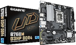 Gigabyte B760M D3HP Intel LGA1700 DDR4 Micro ATX Anakart