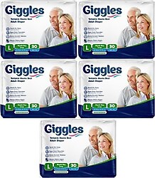 Giggles Belbantlı Büyük Boy L 30'lu 5 Adet Hasta Bezi