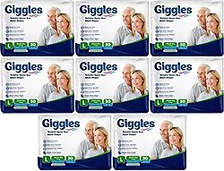 Giggles Belbantlı Büyük Boy L 30'lu 8 Adet Hasta Bezi