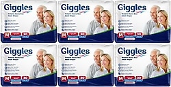 Giggles Belbantlı Orta Boy M 30'lu 6 Adet Hasta Bezi