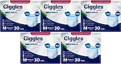 Giggles Emici Külot Orta Boy M 30'lu 5 Adet Hasta Bezi