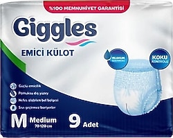 Giggles Emici Külot Orta Boy M 9'lu Hasta Bezi