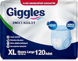 Giggles Emici Külot Ekstra Büyük Boy XL 30'lu 4 Adet Hasta Bezi