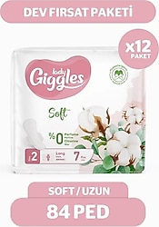 Giggles Lady Soft Uzun 7'li 12 Adet Hijyenik Ped