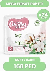 Giggles Lady Soft Uzun 7'li 24 Adet Hijyenik Ped