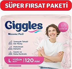 Giggles Large Yoğun 10'lu 12 Adet Kadın Mesane Pedi