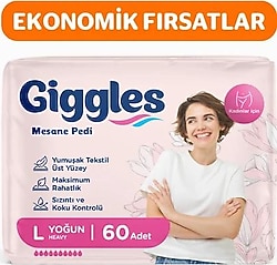 Giggles Large Yoğun 10'lu 6 Adet Kadın Mesane Pedi