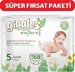 Giggles Natural 5 Numara Junior 168'li Bebek Bezi