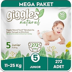 Giggles Natural 5 Numara Junior 336'lı Bebek Bezi