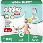 Giggles Pants 4 Numara Maxi 300'lü Bebek Bezi