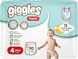 Giggles Pants 4 Numara Maxi 90'lı Külot Bez
