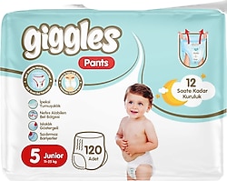 Giggles Pants 5 Numara Junior 120'li Külot Bez