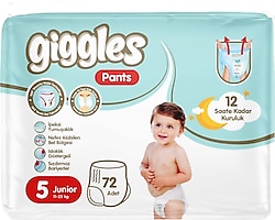 Giggles Pants 5 Numara Junior 72'li Külot Bez