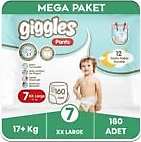 Giggles Pants 7 Numara XX Large 160'lı Bebek Bezi
