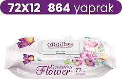 Giggles Sensation Flower 72 Yaprak 24'lü Paket Islak Mendil