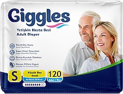 Giggles Belbantlı Küçük Boy S 30'lu 4 Adet Hasta Bezi