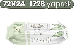 Giggles Yeşil Çay 72 Yaprak 24'lü Paket Islak Mendil