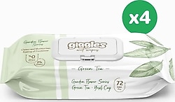 Giggles Yeşil Çay 72 Yaprak 4'lü Paket Islak Mendil