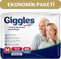Giggles Belbantlı Orta Boy M 30'lu 2 Adet Hasta Bezi