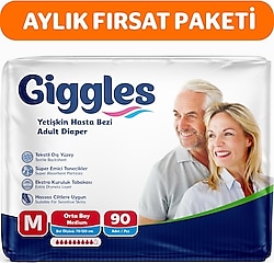 Giggles Belbantlı Orta Boy M 30'lu 3 Adet Hasta Bezi