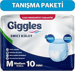 Giggles Emici Külot Orta Boy M 10'lu Hasta Bezi