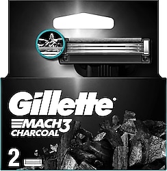 Gillette Mach3 Charcoal 2'li Yedek Tıraş Bıçağı
