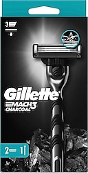 Gillette Mach3 Charcoal 2 Başlıklı Tıraş Bıçağı