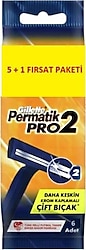 Gillette Permatik Pro2 Kullan At 6'lı Tıraş Bıçağı